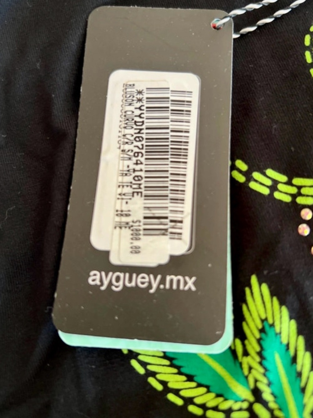 Ay Guey Tank with Neon Floral Leopard Print - Picture 3 of 5